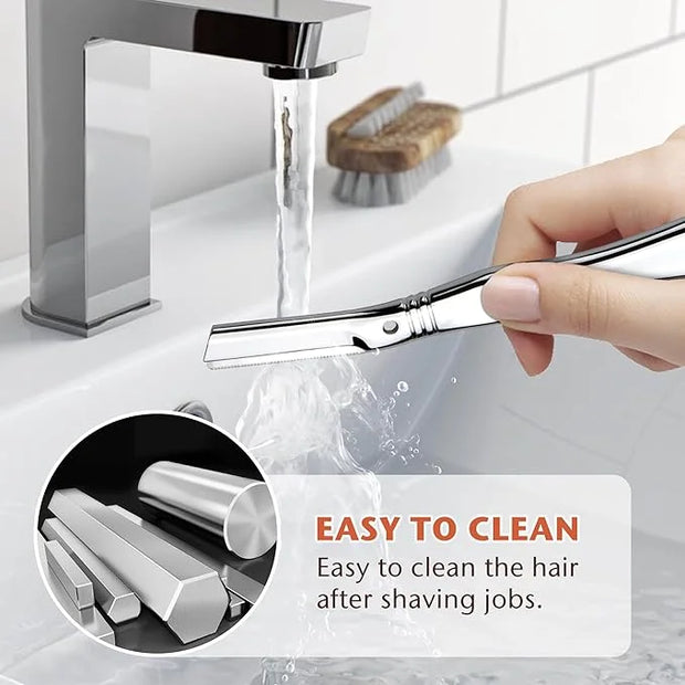 Eyebrow Razor, Dermaplaning Tool for Face, Face Razors for Women, Dermaplane Razor, Hair Removal and Exfoliation, Facial R...