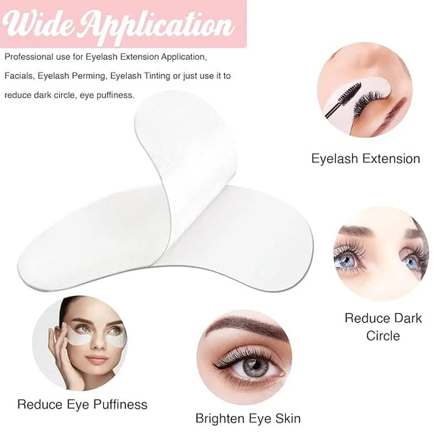 50 Pairs GreenLife 100% Naturel Eyelash Extension Under Eye Gel Pads patches kit Collagen (50 150 300 Pairs) with Aloe Ver...