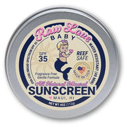 Raw Love Baby Sunscreen 0-6 Months & Up | Babies, Infant, Toddler, Kids Natural Mineral Sunscreen | Sensitive Skin, Fragra...
