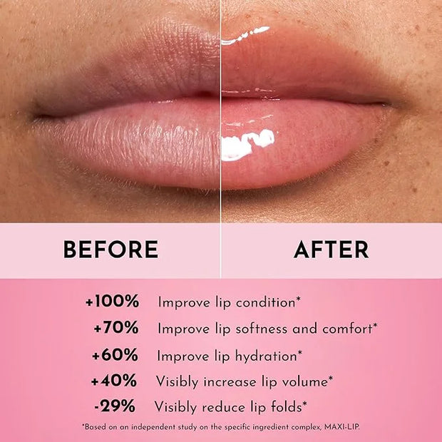Forget the Filler Lip Plumping Line Smoothing Gloss - Cherry Vanilla - Premium Volumizing Lip Gloss with Natural Ingredien...
