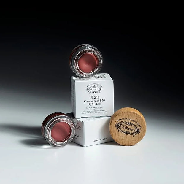 2-in-1 Cream Cheek Blush + Lip Color | Natural Mineral pigment | Soft Lips with natural oils and Vitamin E | 100% Plant in...