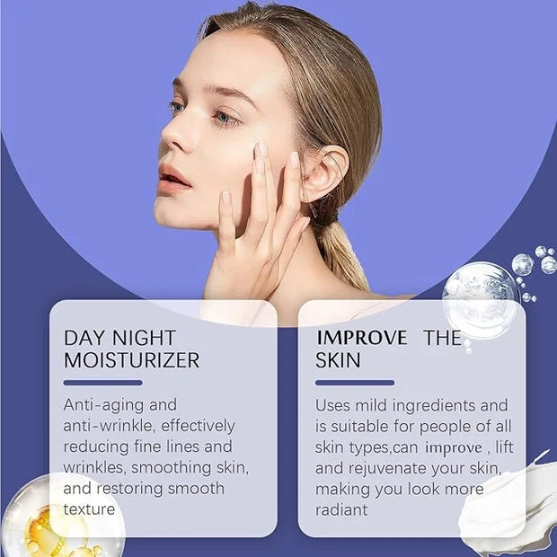 Collagen Face Moisturizer with Airless Pump - Collagen Botanical Stem Cells Cream for Skin with Retinol, Niacinamide, Hyal...