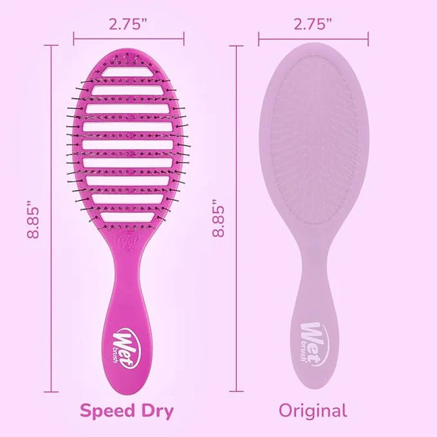 Wet Brush Speed Dry Hair Brush, Purple, Vented Design & Soft HeatFlex Bristles, Blow Dry Safe, Ergonomic Handle Manages Ta...