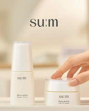 SU:M Micro-Active Repair Serum Set (3-piece set) - Hydrating and Calming Korean Skincare Serum for Sensitive and Acne-Pron...