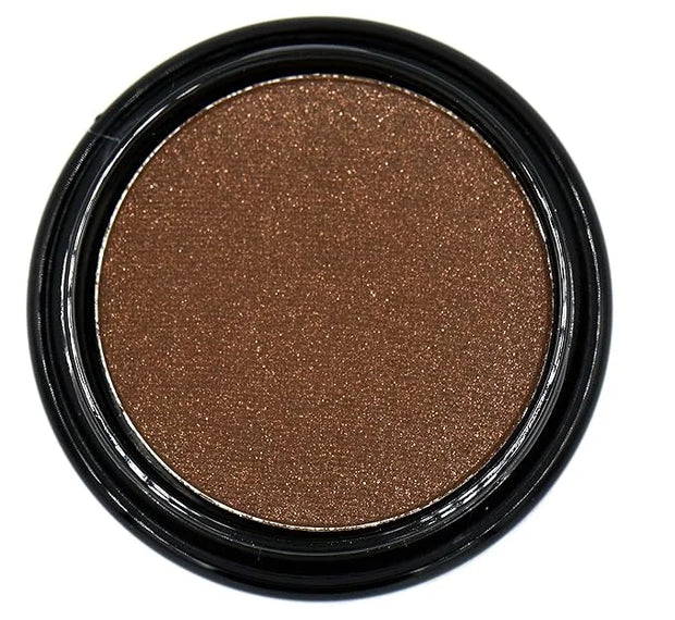 Truffle Chocolate Deep Dark Chestnut Cocoa Brown Shimmer Pressed Powder Single Vegan Eyeshadow; Talc, Paraben & Cruelty Fr...