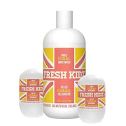 Fresh Kidz Body Wash 16.9 fl.oz. and 2 Roll-On Deodorants 1.86 fl.oz. for Kids and Teens - Girls Coral Set - Product Image
