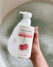 Dabble & Dollop Cherry on Top Conditioner - Natural Shine & Detangler for Kids, 100% USA-made, Paraben & Sulfate Free, Veg...