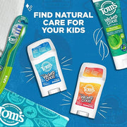 Tom's of Maine Aluminum-Free Wicked Cool! Natural Deodorant for Kids, Freestyle, 1.6 oz. 3-Pack (Packaging May Vary) - Pro...