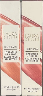 LAURA GELLER NEW YORK Jelly Balm Moisturizing Tinted Lipstick Duo, Hydrating Hydrating Vitamin E - Semi-Shine Finish |Tint...