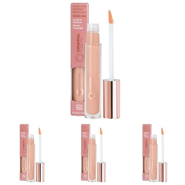 Mineral Fusion Hydro-Shine Lip Gloss, Barcelona, 0.15 Ounces (Pack of 4) - Product Image