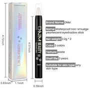 evpct 2Pcs Cream Eyeshadow Sticks Set for Eyes Waterproof, Taupe Shimmer & Bronze Shimmer Matte Eye shadow Stick Pencil Pe...