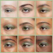 Clover Shimmering Emerald Green Yellow Gold Flecked Forest Pressed Powder Single Vegan Eyeshadow; Talc, Paraben & Cruelty ...
