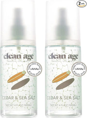 Aluminum Free Deodorant & Body Spray for Whole Body - Cedar 4oz (2 Pack) Clean Deodorant and Body Spray for Teen Boys and ...