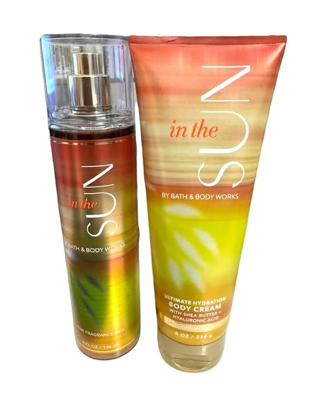 Bath & Body Works~ Signature Collection ~ In The Sun ~ Fine Fragrance Mist 8 fl oz & Body Cream 8 oz ~ Gift Set - Product ...