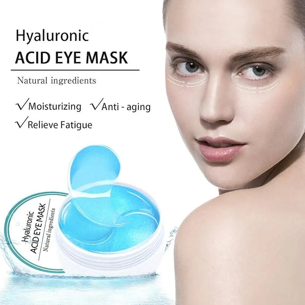 Under Eye Patches, Hyaluronic Acid Eye Mask Moisturizing, 60PCS Gel Eye Masks Pads With Collagen Eye Treatment for Reducin...