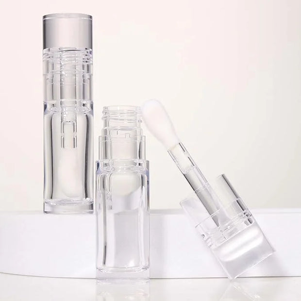 COSIDEA 18pcs Empty 5.5ml Round Clear PETG lip gloss tubes thick wand lipgloss tube container for lip oil - Product Image