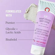 First Aid Beauty - Bye Bye Bumps Kit: KP Bump Eraser Body Scrub, 4 oz, Smoothing Lotion, 1oz, and Ingrown Hair Pads, 28 Pa...