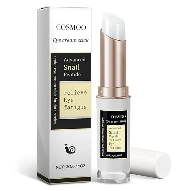 COSMOO Snail Peptide Advanced Under Eye Cream for Dark Circles, With Snail Mucin, Advanced Snail Eye Stick For Puffiness &...