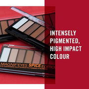 Rimmel London Magnif'Eyes Eyeshadow Palette, 12 Shades, Blendable Formula, Versatile, 005, Spice, 0.5oz - Product Image
