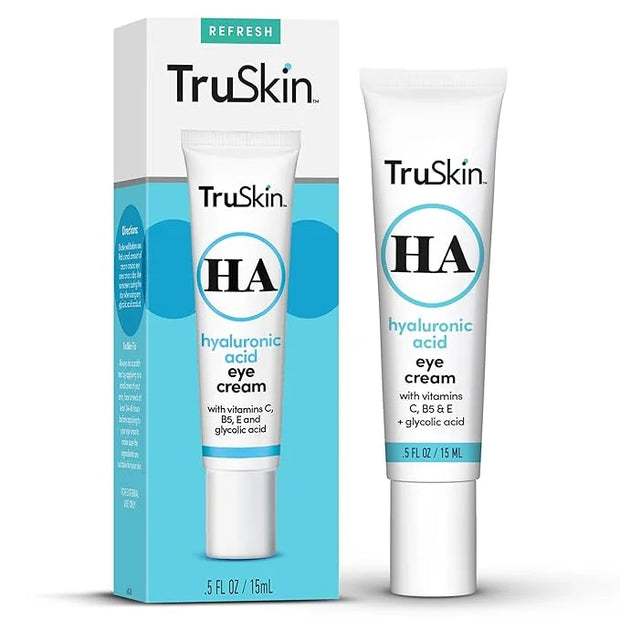 TruSkin Eye Cream for a Hydrated, Brighter-Looking Eye Area - Improve Appearance of Dark Circles & Puffiness - Hyaluronic ...