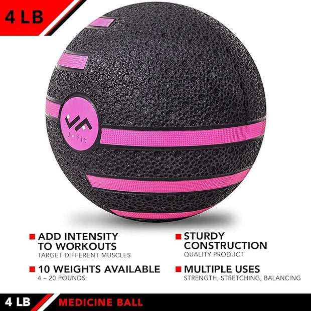 JFIT Medicine Exercise Ball with Dual Texture - Product Image