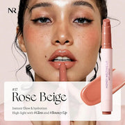Nature Republic HONEY MELTING LIP (17 ROSE BEIGE) SOFT LIP STICK, Hydrating Gloss, Moisturizing balms, Sheer tint, Shine &...