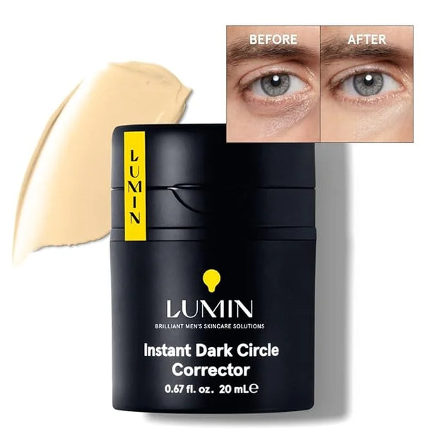Lumin Instant Dark Circle Corrector for Men (Not A Concealer), Brightens Eyes, Reduce Dark Circles, Puffiness, Under Eye M...