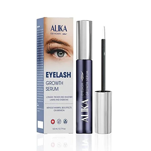 ALIKA Eyelash Growth Serum for Women – Natural & Prostaglandin-Free Lash and Brow Enhancer with Redensyl, Peptides & Bioti...