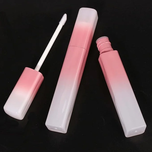 COSIDEA 15pcs 5ml Irregular rectangle empty lip gloss tubes bulk with wand unique Gradient pink lipgloss tube - Product Image