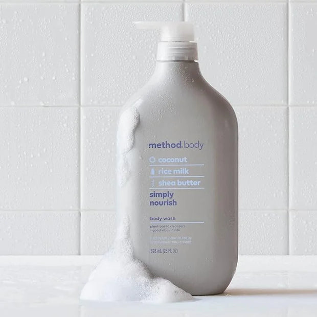 Method Body Wash, Simply Nourish, Paraben and Phthalate Free, Biodegradable Formula, 28 oz (Pack of 1) - Product Image