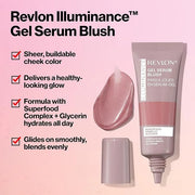 Revlon Illuminance Gel Serum Blush, Visibly Plump Cheeks, Dewy Finish and Hydrates All Day, 120 Striking Rose, 0.37 fl oz....