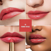 Oulac Moisturizing Shine Lipstick For Women Christmas Set 2PCS, 2 in 1 Tinted Lip Balm for Winter, Hydrated Juicy and Glos...