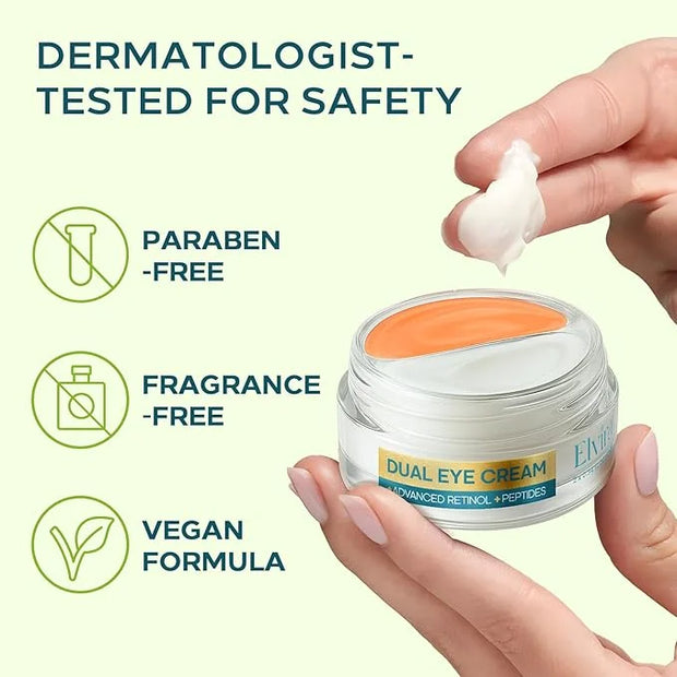 0.68 OZ Dual Eye Cream – Anti-Aging Blend with Stem Cells, Retinol & Peptides – Tightens, Brightens, and Smooths - Product...
