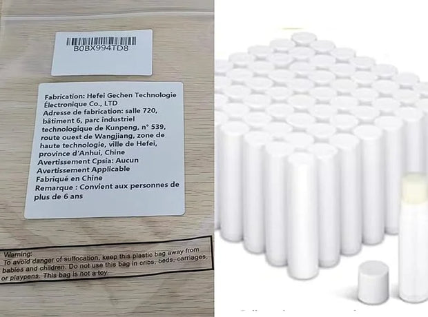 Demissle 150 Pcs Unlabeled Lip Balm Guests