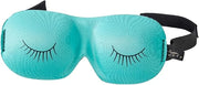 Bucky Ultralight Comfortable Contoured Travel and Sleep Eye Mask, Aqua Eyelash, One Size - Product Image