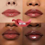 MAYBELLINE Lifter Gloss Lifter Plump, Plumping Lip Gloss with Chili Pepper and 5% Maxi-Lip, Hot Chili, Terracotta Red Crea...