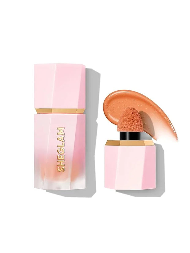 SHEGLAM Color Bloom Dayglow Liquid Blush Makeup for Cheeks Shimmer Finish - Float On - Product Image