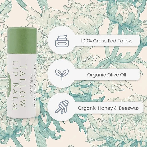Organic Tallow Lip Balm (Citrus Bouquet)