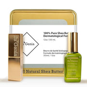 Eu'Genia Shea Face, Lip & Body Shea & Moringa 3-PC Gift Set – Hydrating Lip Balm, Nourishing Body Oil, 12oz Dermatological...