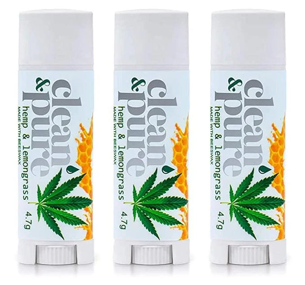 Lip Balm 3-Pack (Hemp & Lemongrass) Australia