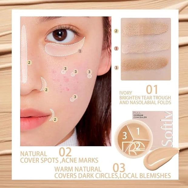 Foundation Concealer Palette + Color Corrector Palette, Light