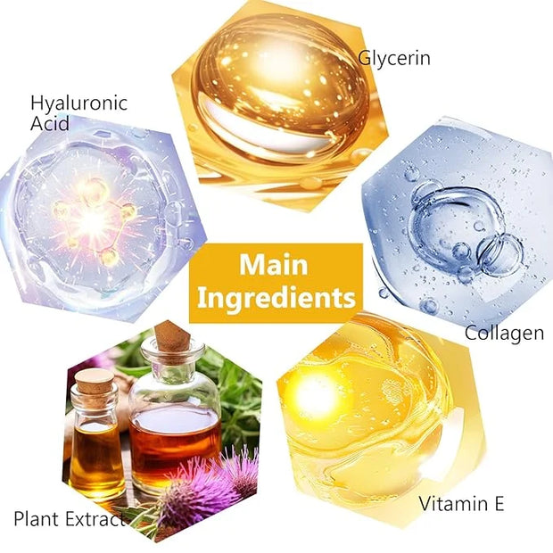 Permotary 15 Pairs Collagen Eye Mask and 15 Pcs Mositurizing Lip Mask, Under Eye Patches and Lip Pads, Crystal Patches Set...