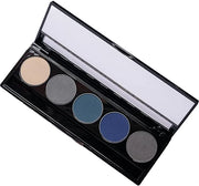 Matte Cool Tone Blue & Silver Vegan Eyeshadow Palette; Talc, Paraben & Cruelty Free - Product Image