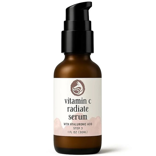 Vitamin C Face Serum - Anti Aging & Brightening Facial Serum - With Hyaluronic Acid Gotu Kola & Jojoba Oil - Natural & Org...