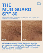 The Mug Guard - Clear Invisible Gel Sunscreen for Face - Broad Spectrum SPF 30 Protection, 72 hr Hydration, Anti-Aging, 40...