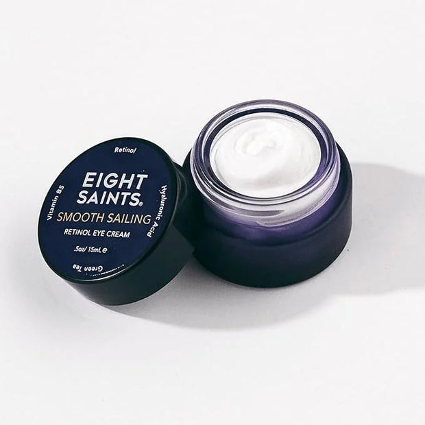 Eight Saints Retinol Eye Cream, Natural & Organic, For Smoothing Fine Lines and Wrinkles and Improve Skin Tone, 0.5 Ounces...
