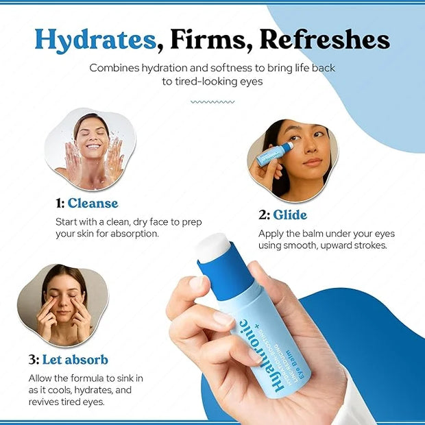 BellaBLISS Hyaluronic Eye Balm Reduces Anti-Aging Dryness and Fine lines, Hydrating - under eye cream - Made in korea 0.35...