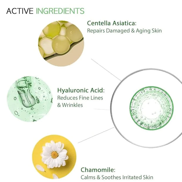 Cica Calming Mask for Face Sensitive Irritated Skin, Soothing, Moisturizing, Korean Anti Aging Face Mask, Eve Vegan, Chamo...