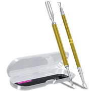 2PCS Metal Mineral Gold Cuticle