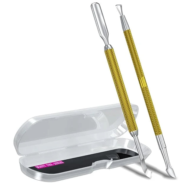 2PCS Metal Mineral Gold Cuticle